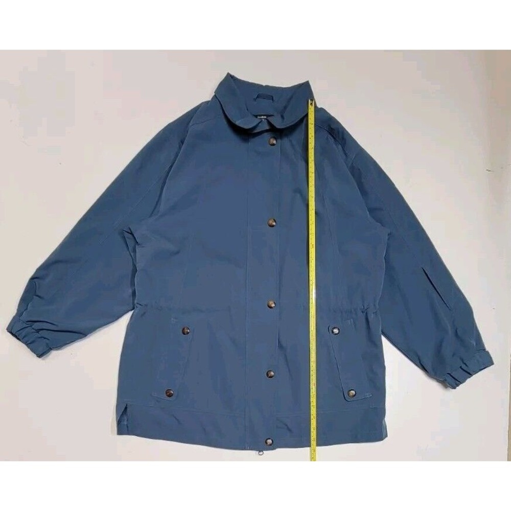LLBean Women's Traveler Jacket Coat Blue Size Petite Medium